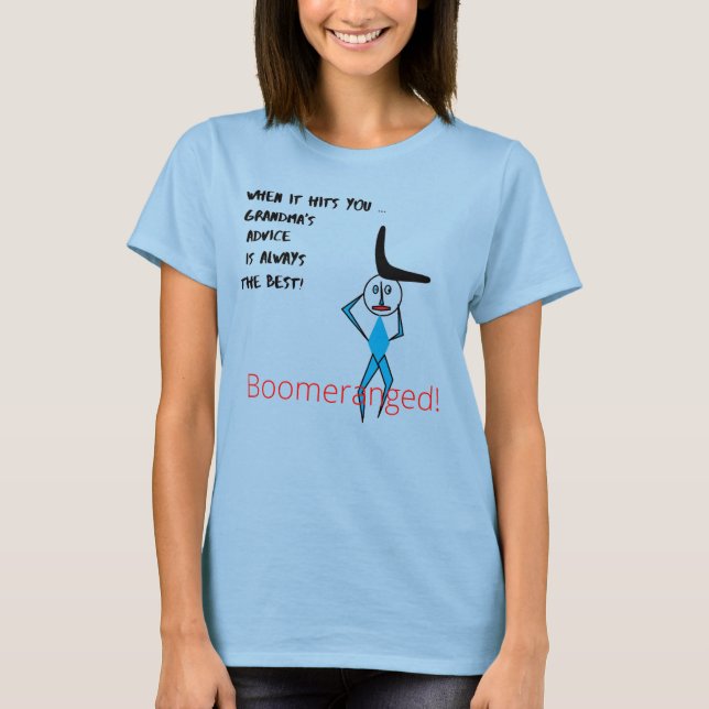 Camiseta El "consejo de la abuela" azul se volvió loco (Anverso)