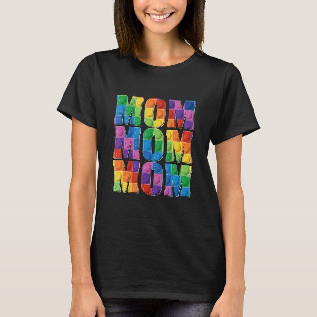Camiseta El constructor de ladrillos para mamá bloquea el g (Anverso)