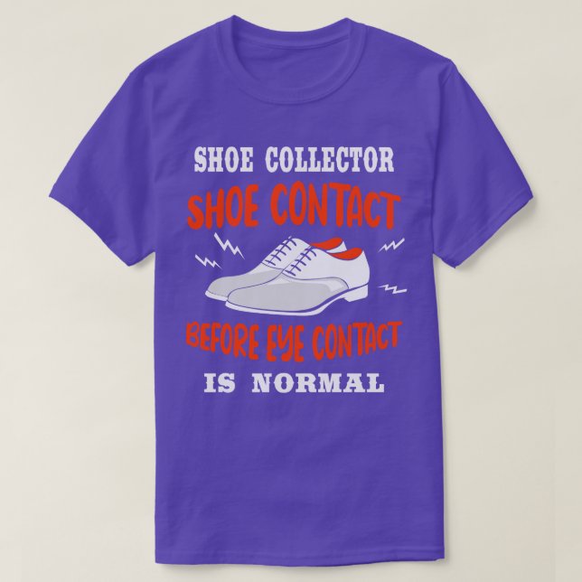 Camiseta El contacto de zapatos antes de que el contacto vi (Diseño del anverso)