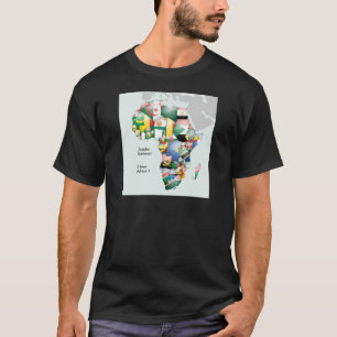 Camiseta El continente de África hermosa Mamá África colori