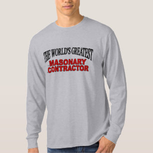 Camiseta El contratista más grande de Masonary del mundo