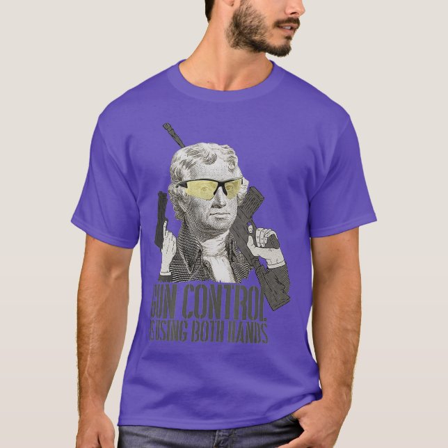 Camiseta El Control De Armas Está Usando Ambas Manos Thomas (Anverso)
