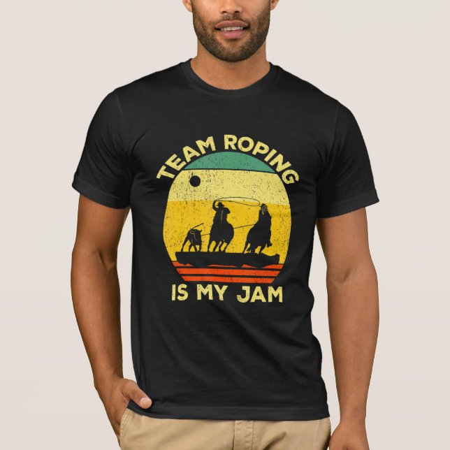 Camiseta El Control De Equipo Es Mi Jam Roper Bull Riding T (Anverso)