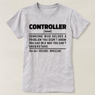 Camiseta El controlador Noun Accounting Worker Funny Dad Di