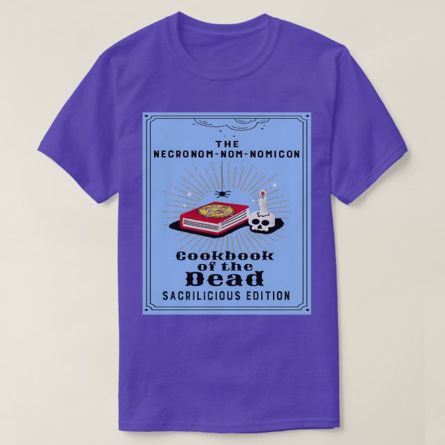 Camiseta El Cookbook Necronomnomicón de los muertos (Diseño del anverso)
