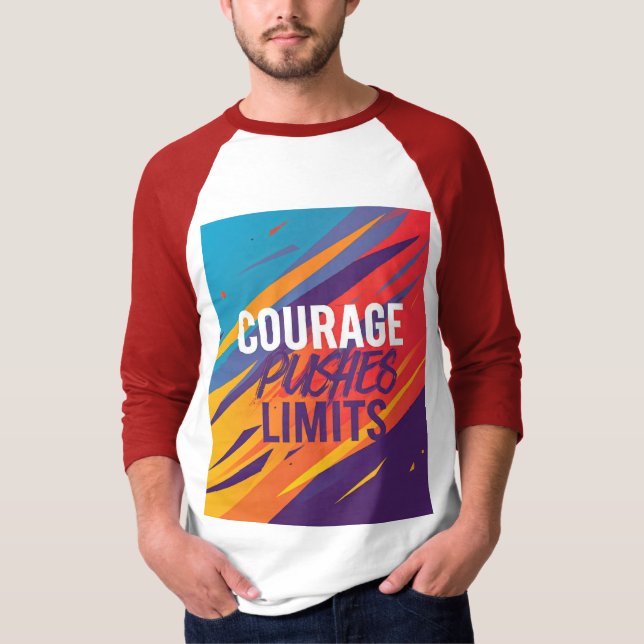 Camiseta El Coraje Pushes Limits. (Anverso)