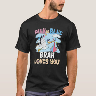 Camiseta El coraje rosa o azul te ama mejor hermano siempre