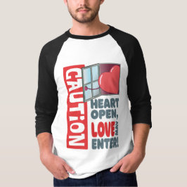 Camiseta El corazón abierto, el amor puede entrar (El día d
