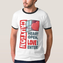 Camiseta El corazón abierto, el amor puede entrar (El día d
