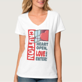 Camiseta El corazón abierto, el amor puede entrar (El día d