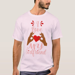 Camiseta el corazón africano ama a mi novia romance valenti