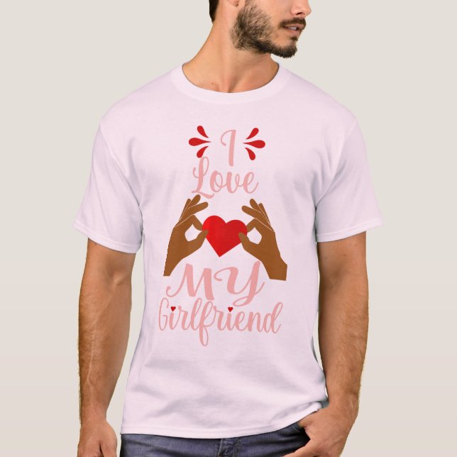 Camiseta el corazón africano ama a mi novia romance valenti (Anverso)