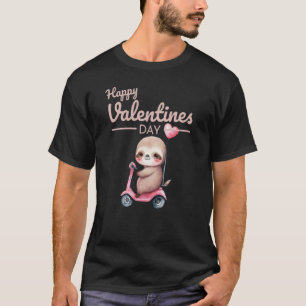 Camiseta El corazón animal lindo Panda Feliz Día de San Val