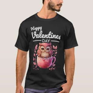 Camiseta El corazón animal lindo Panda Feliz Día de San Val