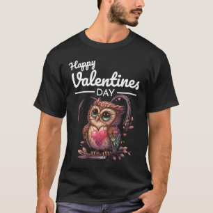 Camiseta El corazón animal lindo Panda Feliz Día de San Val