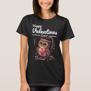 Camiseta El corazón animal lindo Panda Feliz Día de San Val