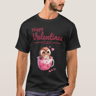 Camiseta El corazón animal lindo Panda Feliz Día de San Val