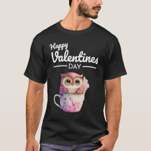 Camiseta El corazón animal lindo Panda Feliz Día de San Val