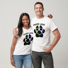 Camiseta El corazón arcoiris de amor alegre