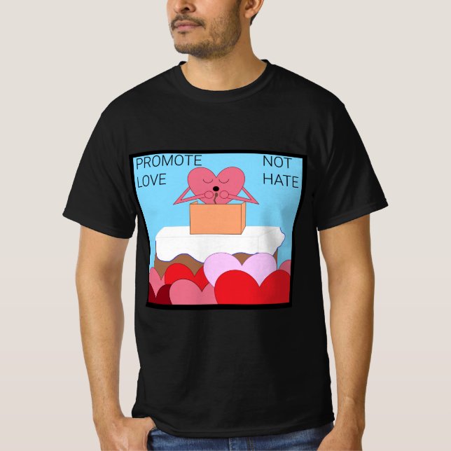 Camiseta El corazón da un discurso sobre el amor (Anverso)