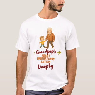 Camiseta El corazón de abuelo entiende el autismo
