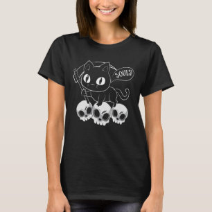 Camiseta El Corazón De Gato Y El Gato De Quemaduras Tuviero