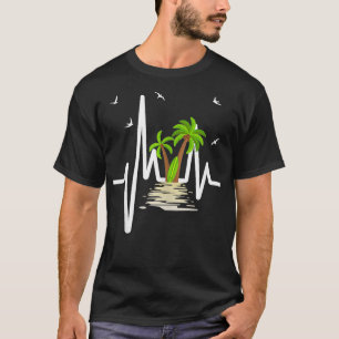 Camiseta El corazón de la isla de las Palmeras Tropicales