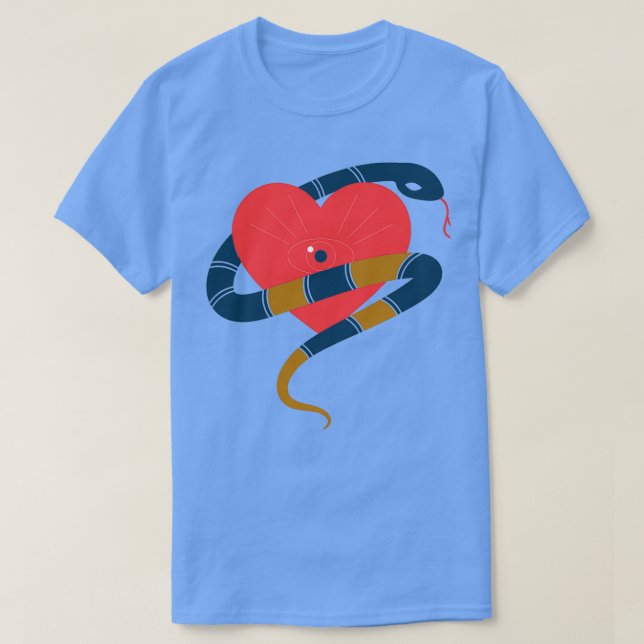 Camiseta El corazón de las serpientes (Diseño del anverso)