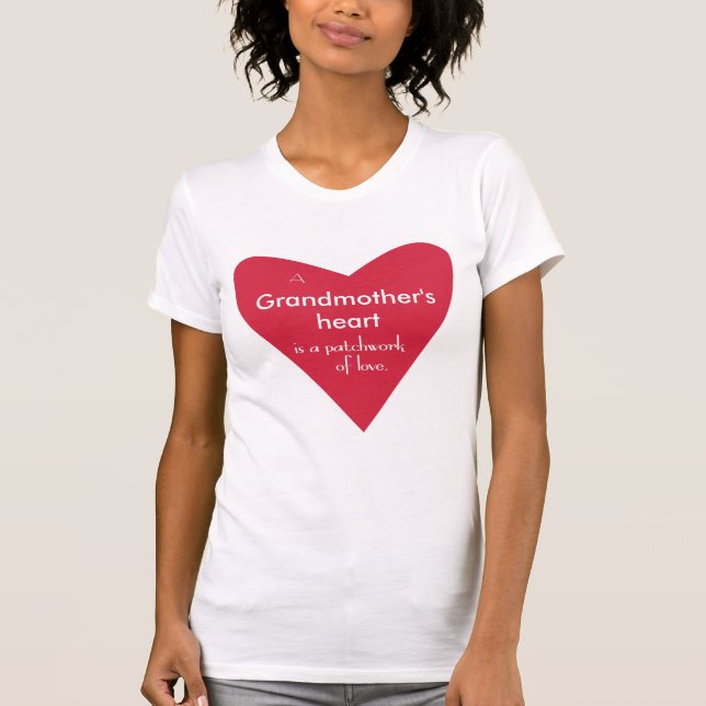 Camiseta El corazón de una abuela (Anverso)