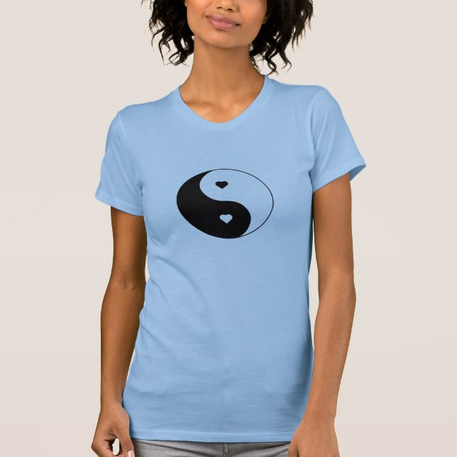 Camiseta El corazón de Yin y Yang (Anverso)
