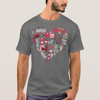 Camiseta El corazón del amor de Baking