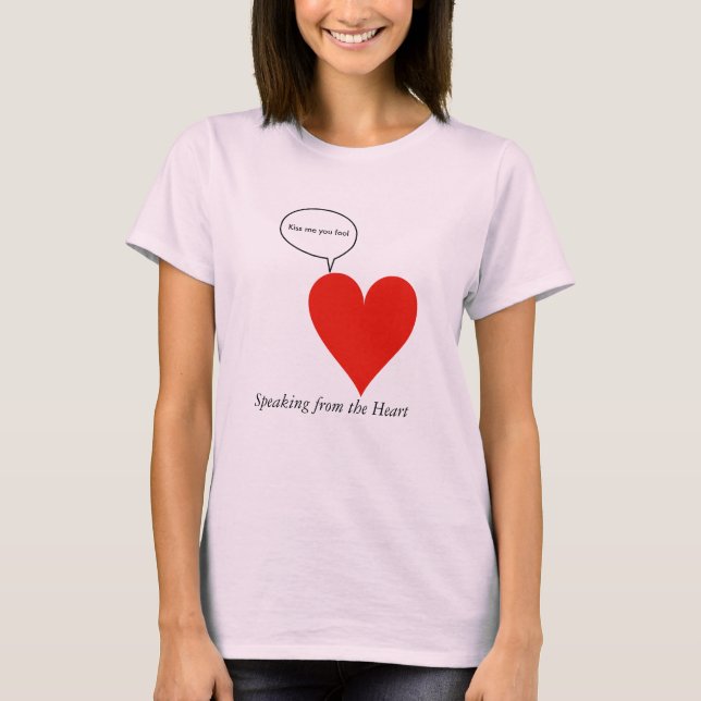 Camiseta El corazón habla (Anverso)