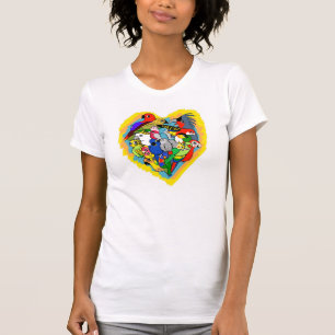 Camiseta El corazón I repite mecánicamente el dibujo
