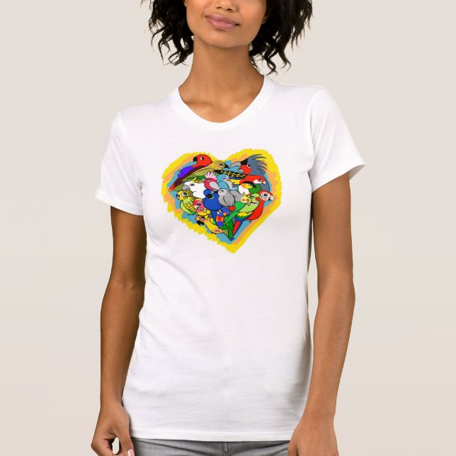 Camiseta El corazón I repite mecánicamente el dibujo (Anverso)