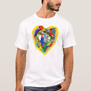 Camiseta El corazón I repite mecánicamente el dibujo