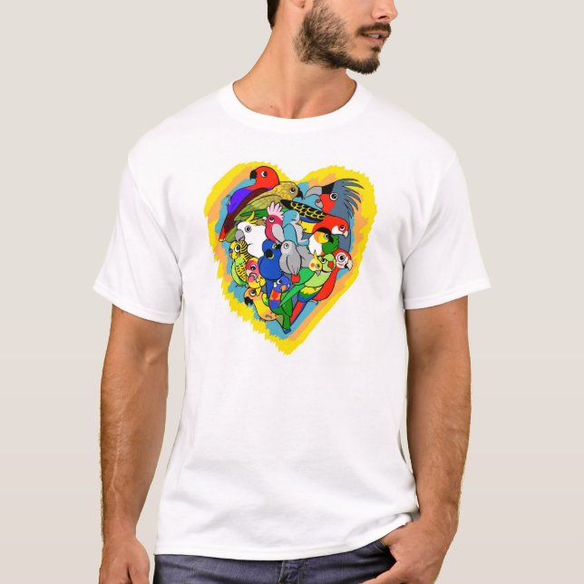 Camiseta El corazón I repite mecánicamente el dibujo (Anverso)