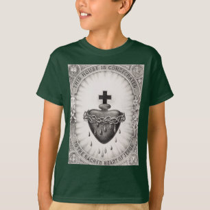 Camiseta El Corazón Inmaculado de Jesús Símbolo de lo Divin