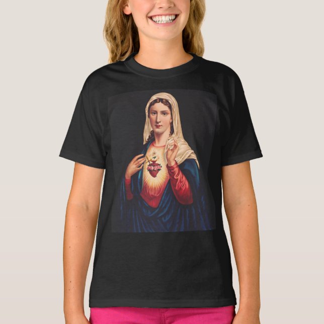 Camiseta El corazón inmaculado de María (Anverso)