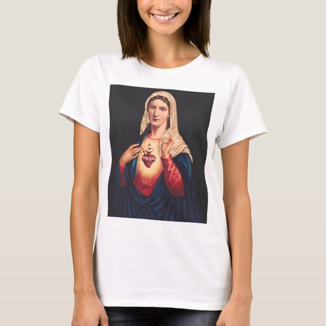 Camiseta El corazón inmaculado de María (Anverso)