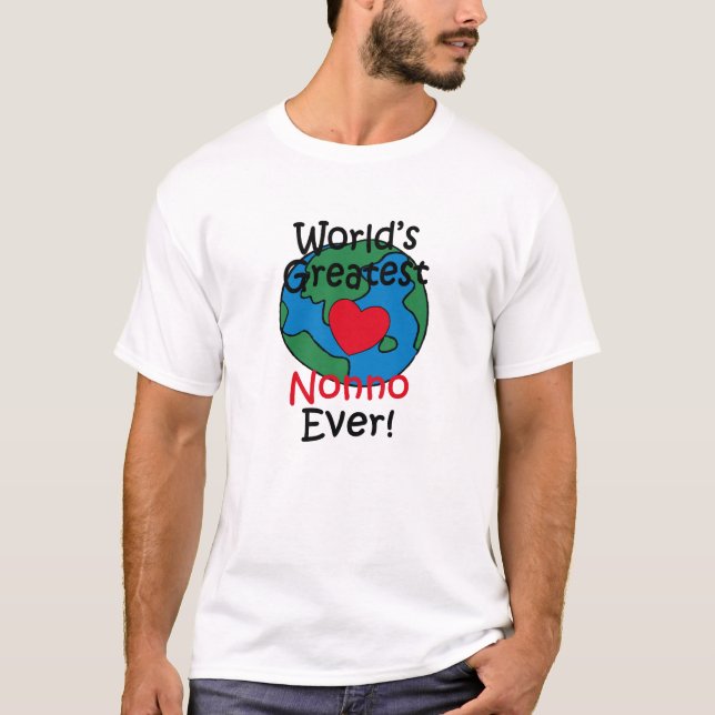 Camiseta El corazón más grande de Nonno del mundo (Anverso)