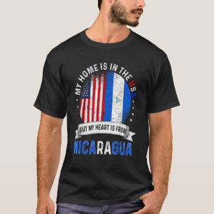 Camiseta El corazón patriota nicaragüense es de Nicaragua