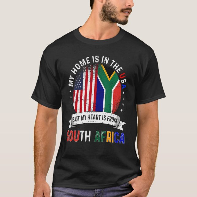 Camiseta El Corazón Patriótico Suramericano es de África (Anverso)