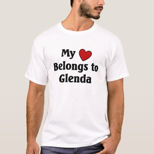 Camiseta El corazón pertenece a Glenda