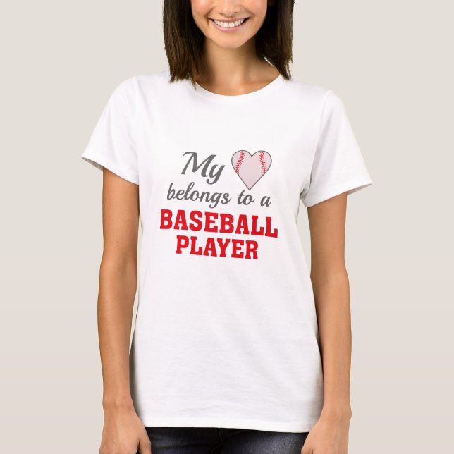 Camiseta El Corazón Pertenece Béisbol (Anverso)