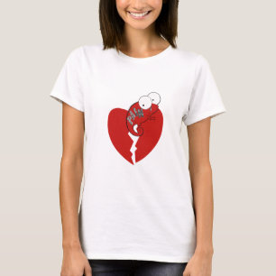 Camiseta El corazón quebrado del camaleón/dolor