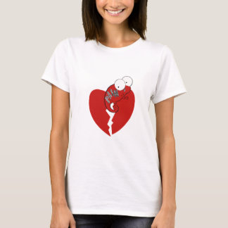 Camiseta El corazón quebrado del camaleón/dolor