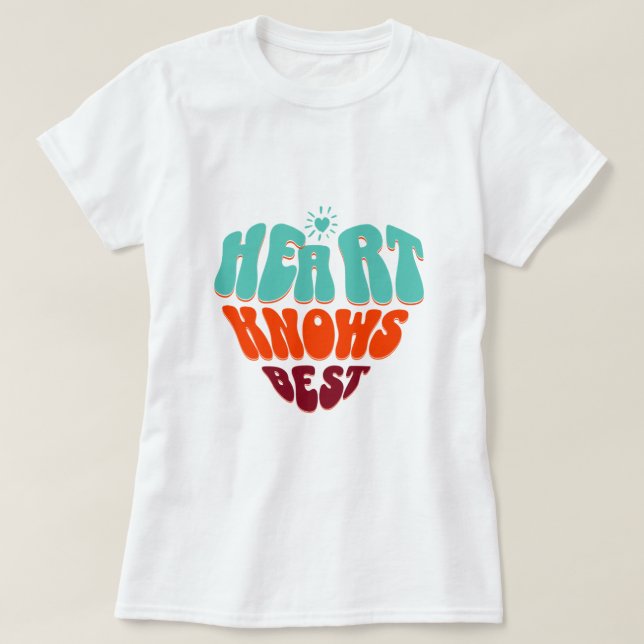 Camiseta El corazón sabe mejor (Diseño del anverso)