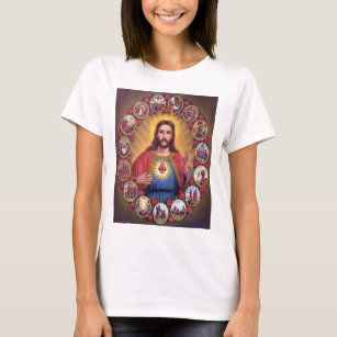 Camiseta El corazón sagrado de Jesús