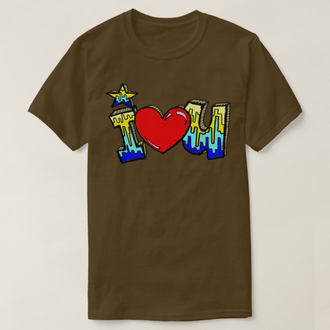 Camiseta el corazón te quiere (Diseño del anverso)