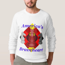 Camiseta El corazón valiente de Estados Unidos - cobalto